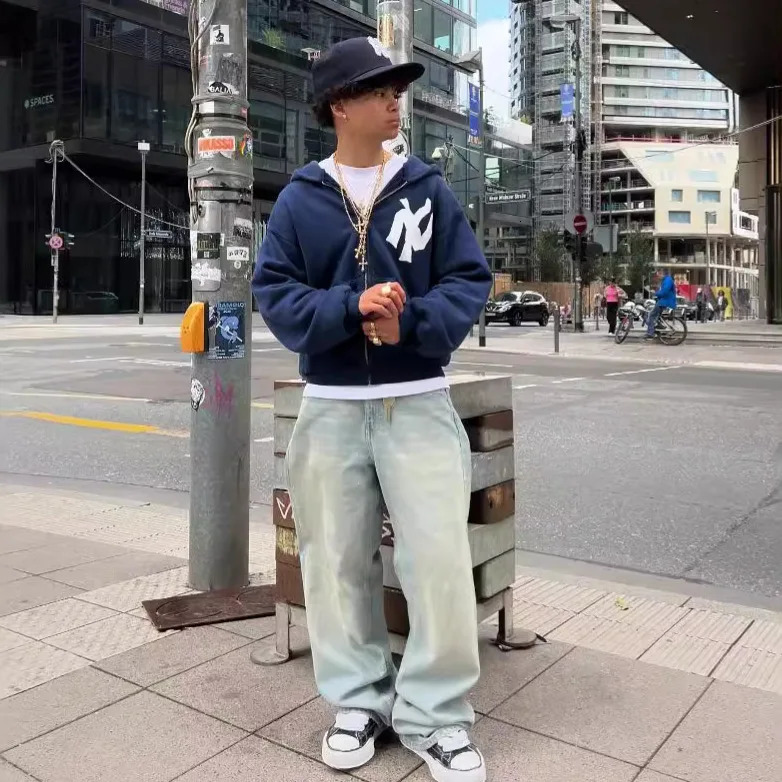 Hoodie Pullover Sweatshirt Y2K Streetwear Harajuku Hip Hop Retro Letter Pattern High Quality Hoodie Womens Clothing 250605