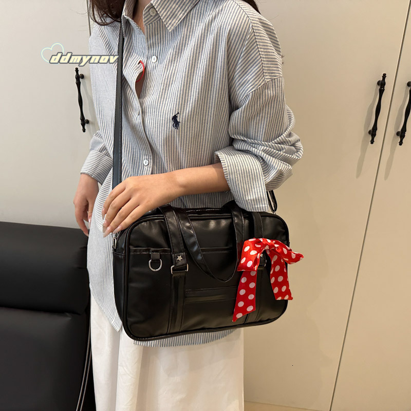 JK Uniform Bag for Women 2025 New Large Capacity Anime Handbag College Simple Commuter ddmynov