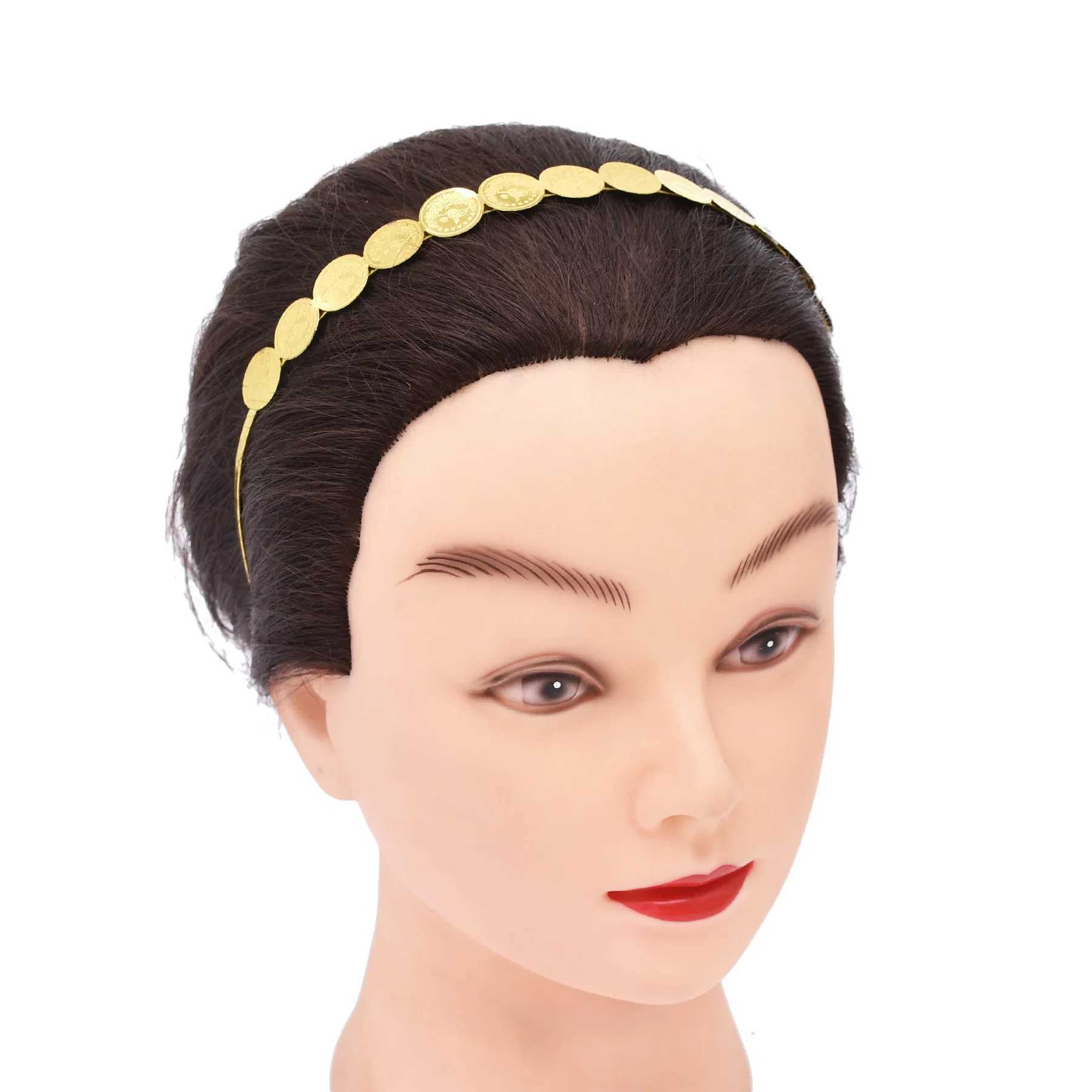 Bilayer Coin Women Hair Jewelry Golden Wedding Party India Ethnic Bride Statement Headband Charms Afghan Hairwear Feminine Z250605