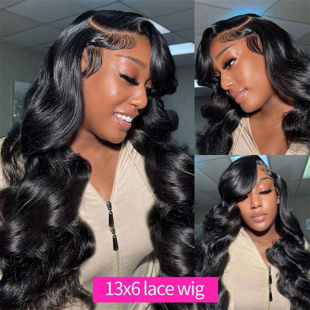 Body Wave Front Wigs Human Hair 13x4 13x6 Transparent Frontal 180 Density Brazilian 4x4 Lace Closure Wig Wholesale