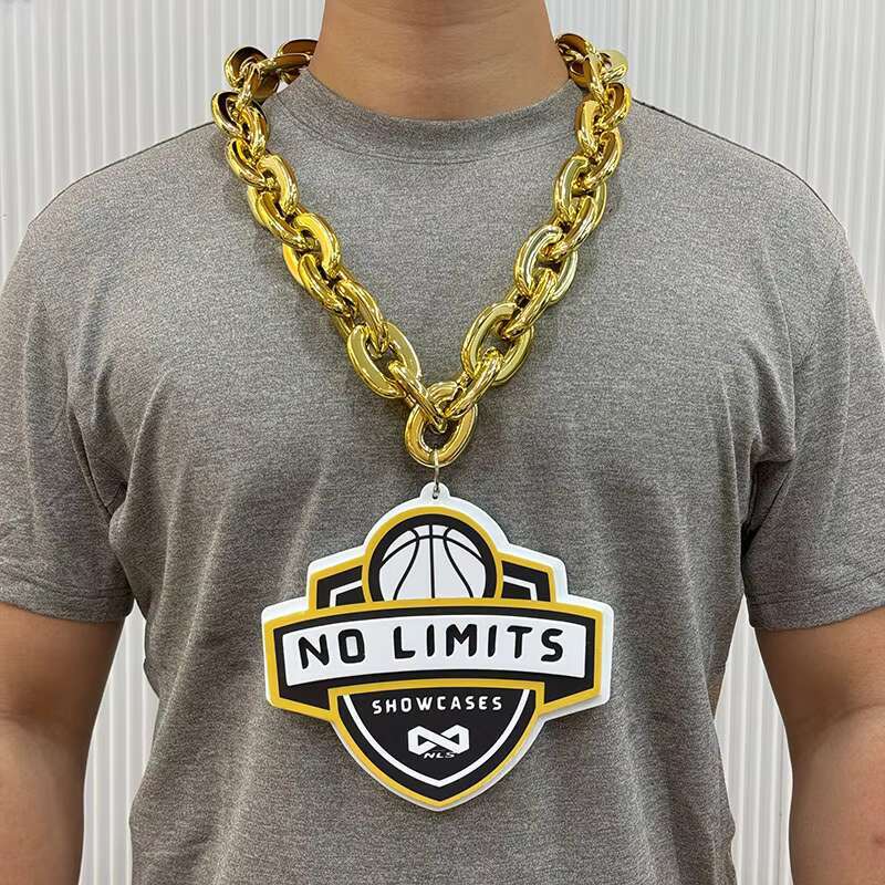 Fan Chain Baseball Ice Hockey Football Club Oversized Foam Necklace 3D EVA Team Big Chain With