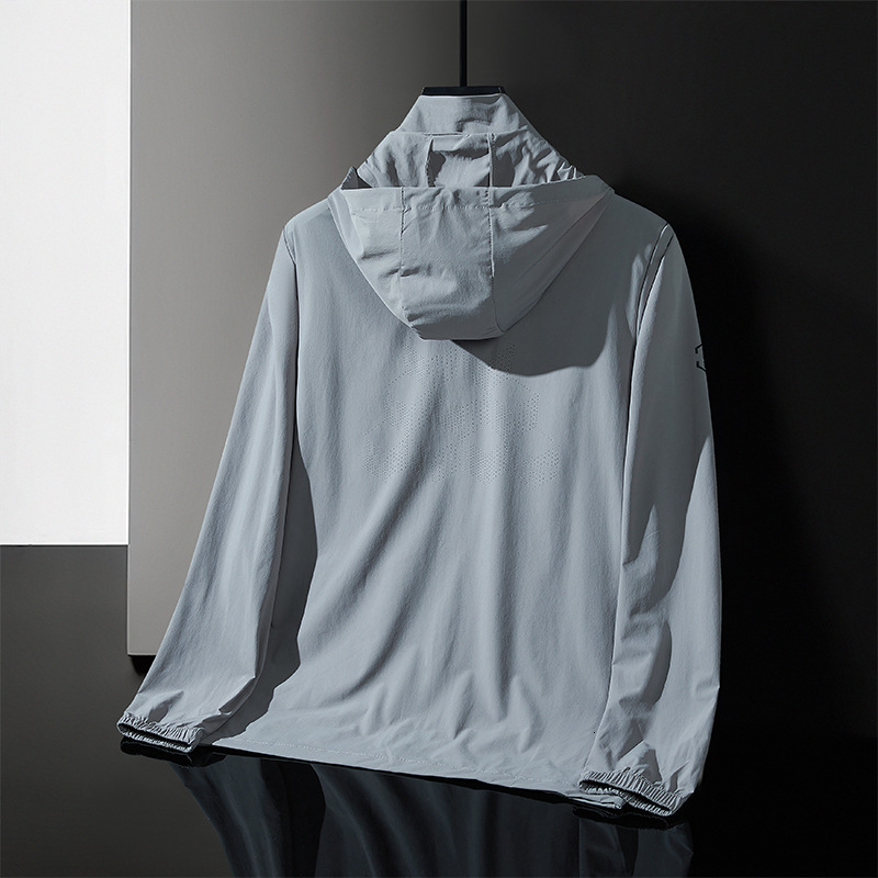 Ddmyoutdoor New Stretch Breathable Sun Protection Clothing For Men S Outdoor Skin Windbreaker UV Resistant Plus Size Jacket Jogging Suit