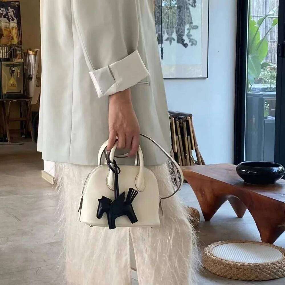 Mini Genuine Leather Shoulder Women s Half Handmade Crossbody With Sheepskin Lining Single Strap Wear Resistant Bag bag
