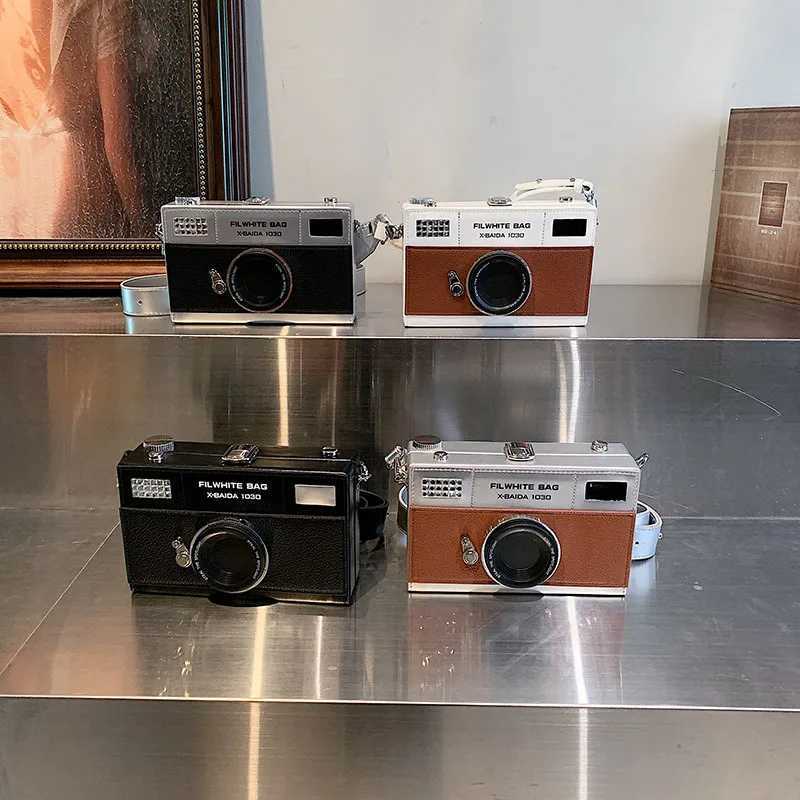 Personalized Design Camera Shape Shoulder Bag Ladies Cell Phone Bag Messenger Bag Purse Handbags Creative Clutch M250606