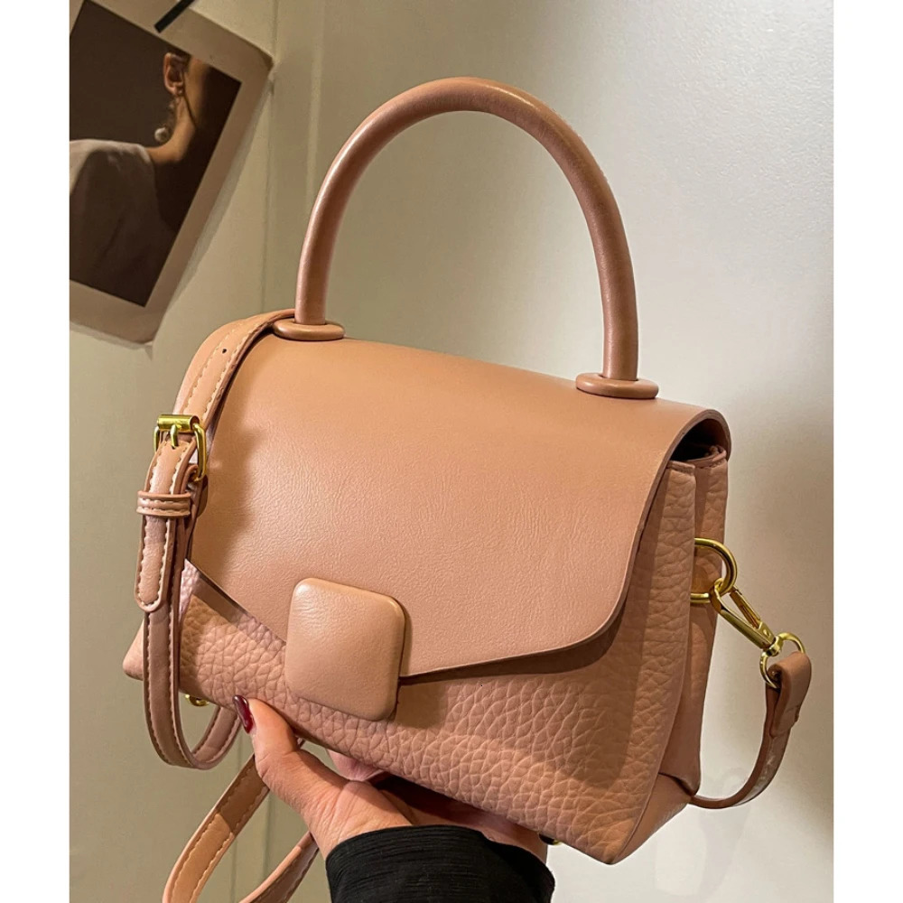 Fashion Crossbody Bag for Women Korean Style Buckle Zipper High-Grade Single Shoulder Bags Daily Phone Working Commute Packs 250605