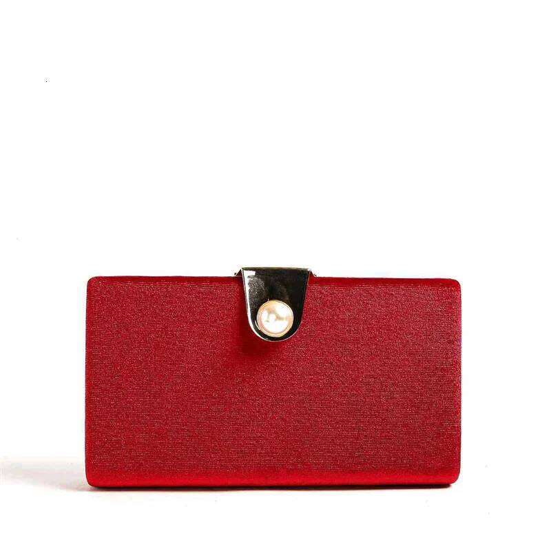 Vintage Simple Design Veet Clutch Wedding Ball Lardies Green/red Evening Bags with Shoulder Chain Elegant Square Handbags