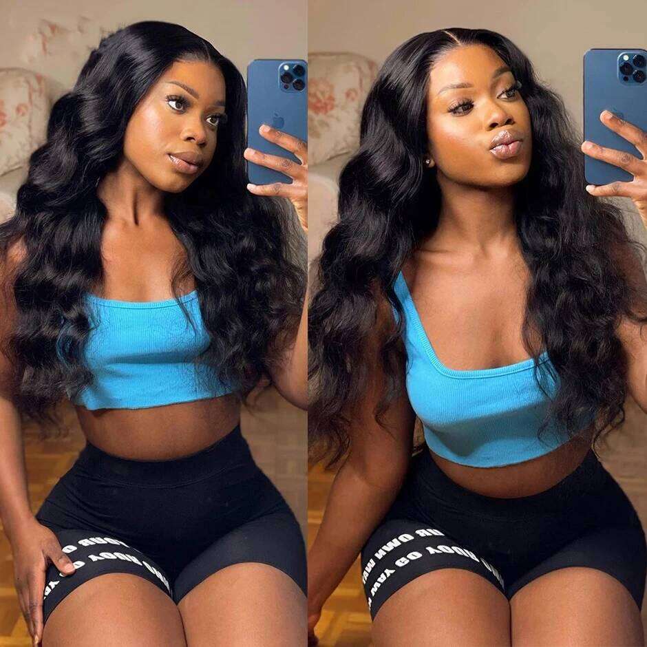 250% Density 13x4 HD Transparent Human Hair Wig For Black Women YAWAWE Body Wave Lace Frontal Wigs