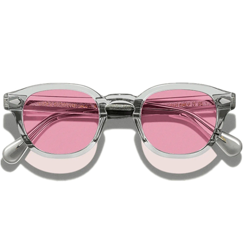 Latest quality Johnny Depp color-fading sunglasses UV400 L M S sizes retro-vintage Mos pure-plank c lear gray frame tinted goggles Occhiali da sole fullset design case