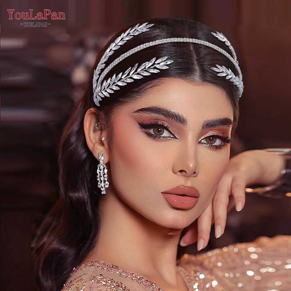 YouLaPan Rhinestone Headband for Bridal Handmade Wedding Hairband Crystal Woman Hair Hoop Bride Tiara Bridesmaid Headpiece HP528 Z250605