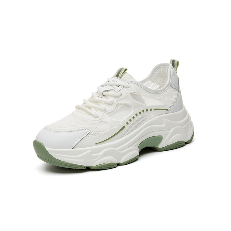 Women S Dad Sneakers New Casual Shoes Summer Thick Soled Casual Sandals Sports Shoes Mesh Breathable Thin Style White Ddmysaturn