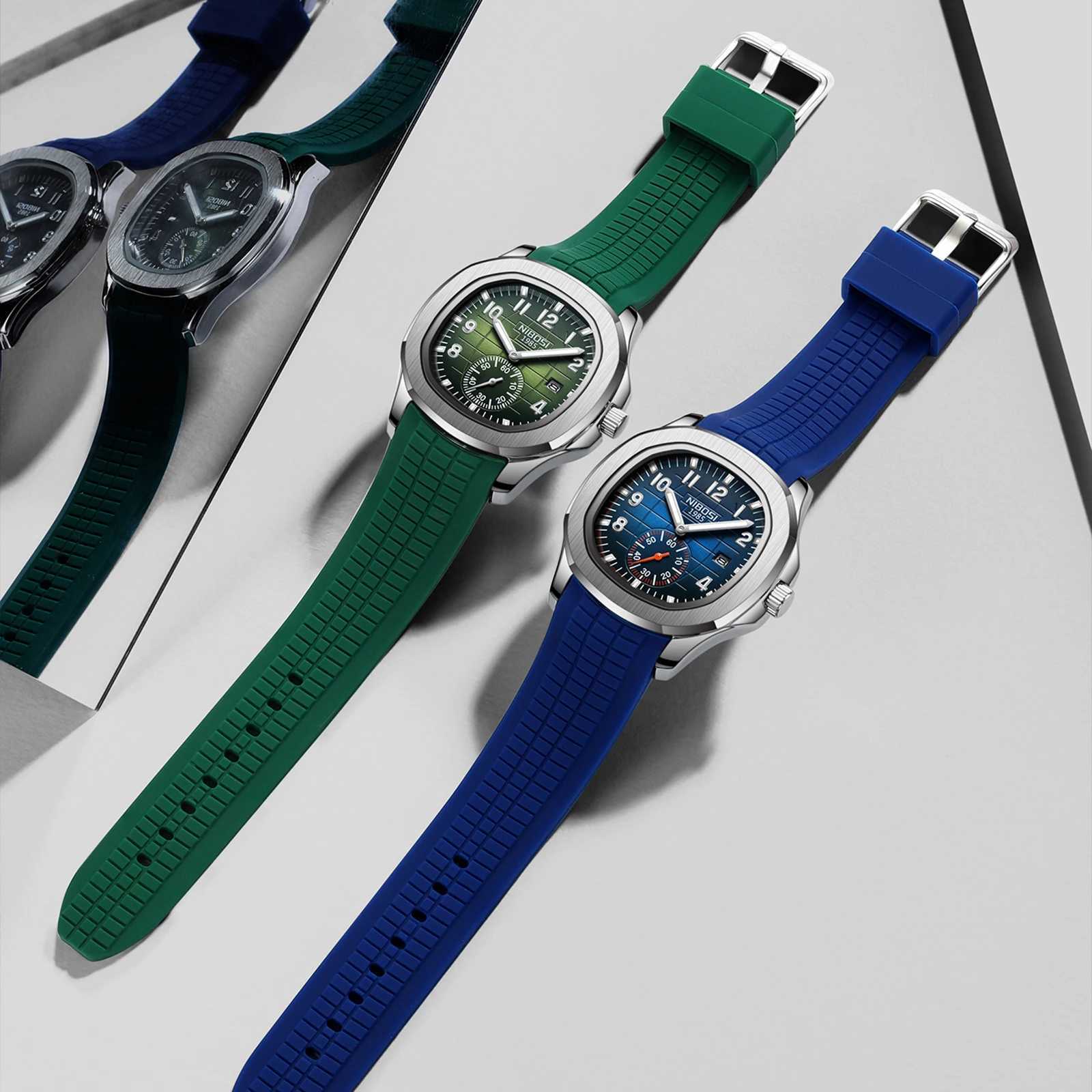 NIBOSI New Arrival Sport Watch Men Casual Silicone Quartz Watch mens watch clock mens wristwatch luxury watch Y250605
