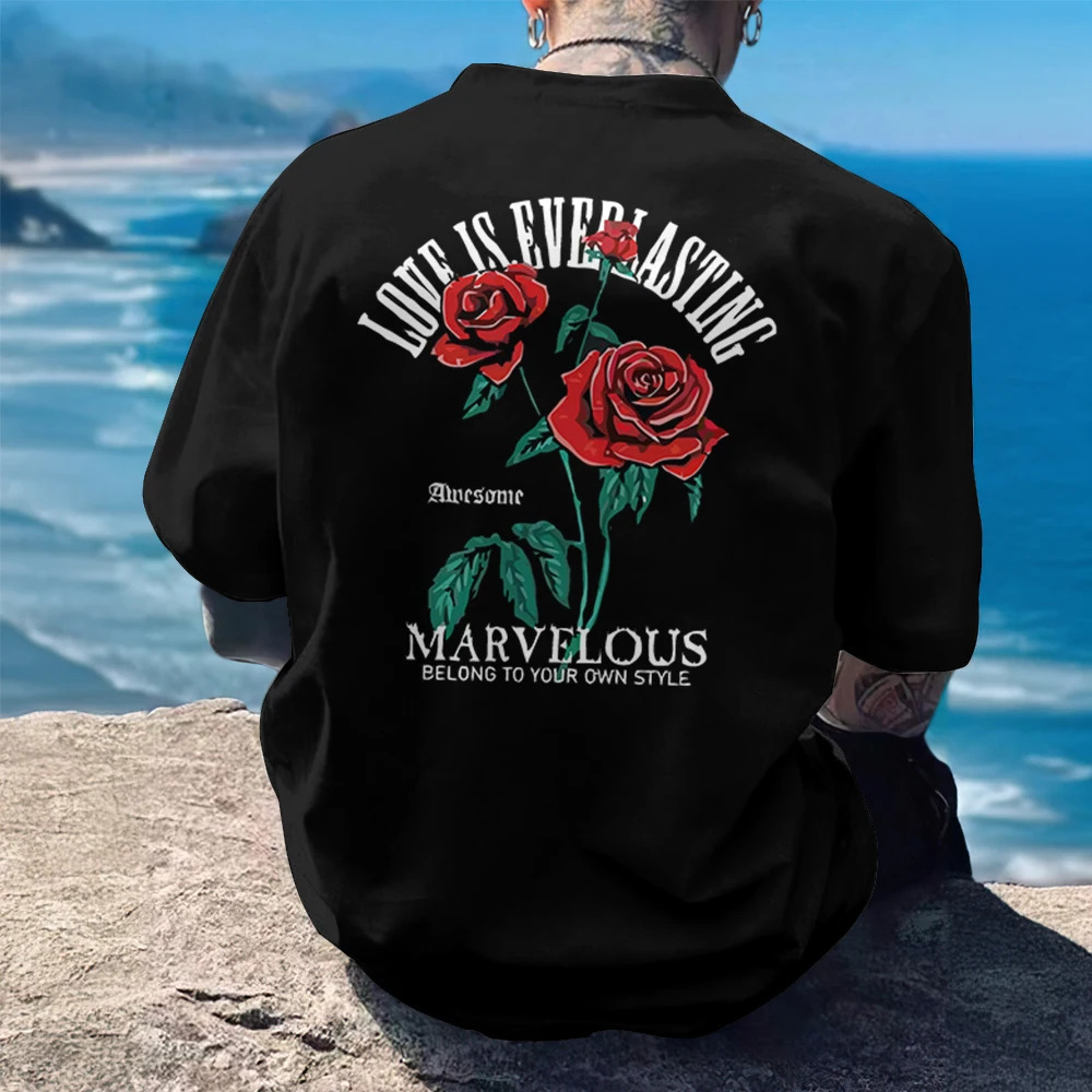 Casual Mens T-Shirt 3d Print Short Sleeve Street Fashion Man Clothing Simple Loose Oversized Tees For Men Breathable T Shirts 250530