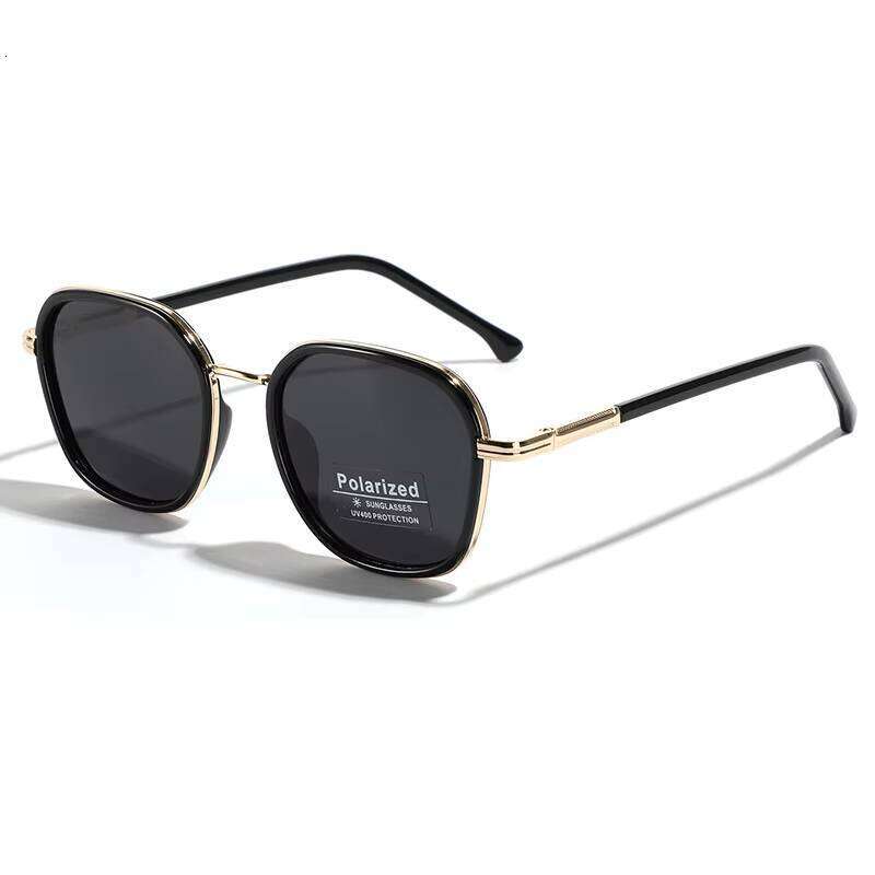DHCollections Vintage Style Sunglasses Polarized Square Lenses UV400 TR90 Customizable Trendy Shades Outdoor Driving Blue Black Red