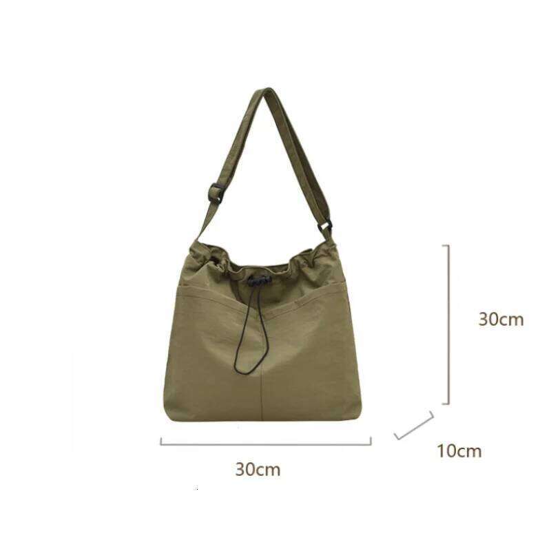 Simple Solid Color Shoulder Versatile Messenger Lightweight Women's Carry-On Bag, Daily Commuting, Travel