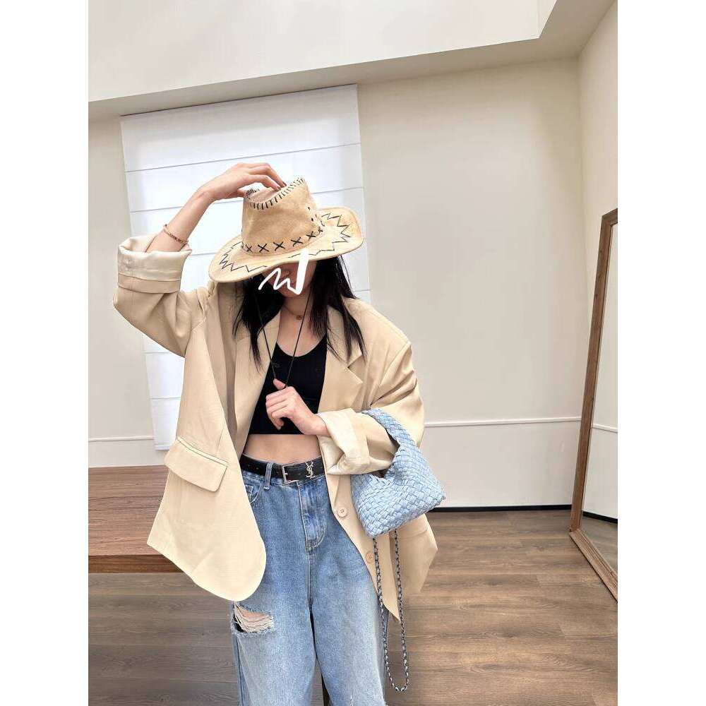 Thai Handmade Woven Denim Light Blue Basket for Women Summer New Single Shoulder Crossbody Chain Bag