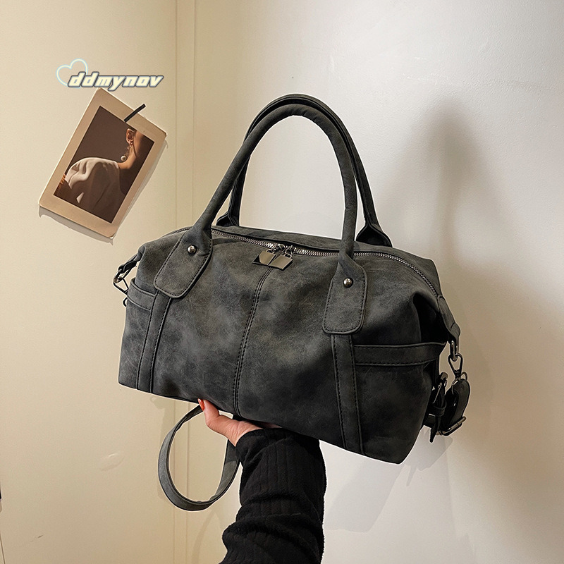 Tote for Women 2023 Winter New Fashion Matte Shoulder Large Capacity Commuter Crossbody Bag ddmynov