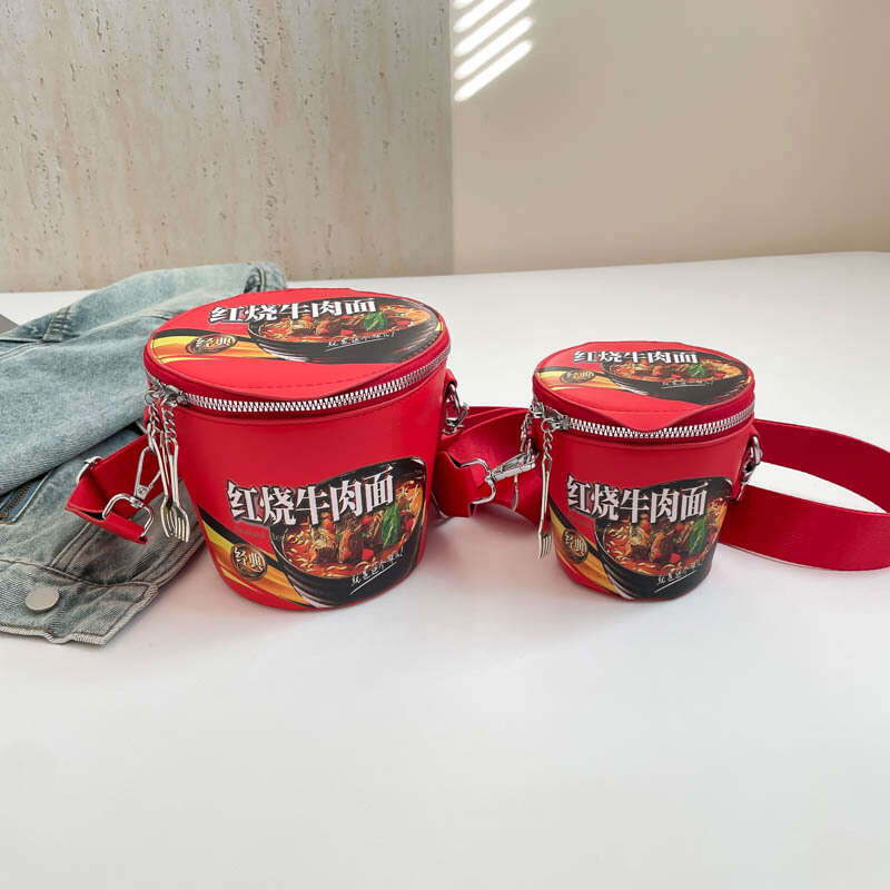 Niche Creative Women's Crossbody Female Ins Style Quirky Fun Commuter Cylinder Shoulder Bag