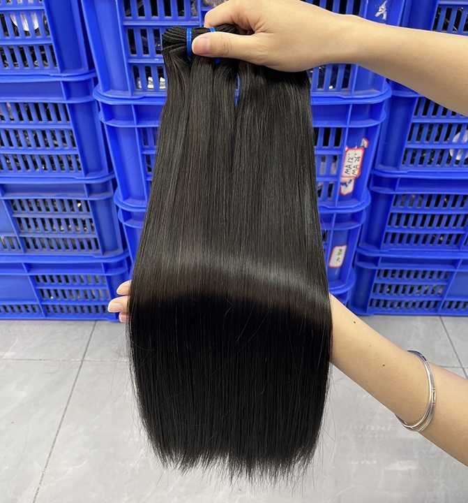 100% Human Hair High Quality Straight Double Drawn Raw Virgin Hair