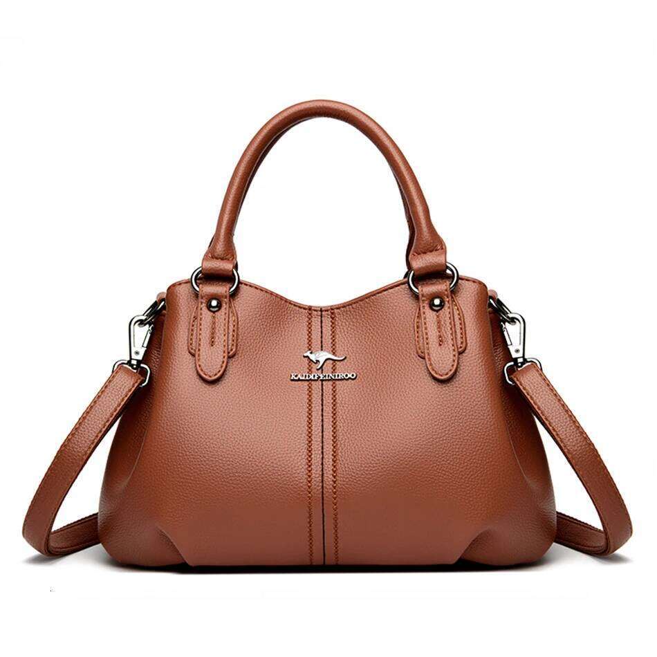 3 Layers Casual Handbags High Quality Soft Leather Messenger Sac Designer Tote Shoulder Crossbody Bags For Women 2024 New
