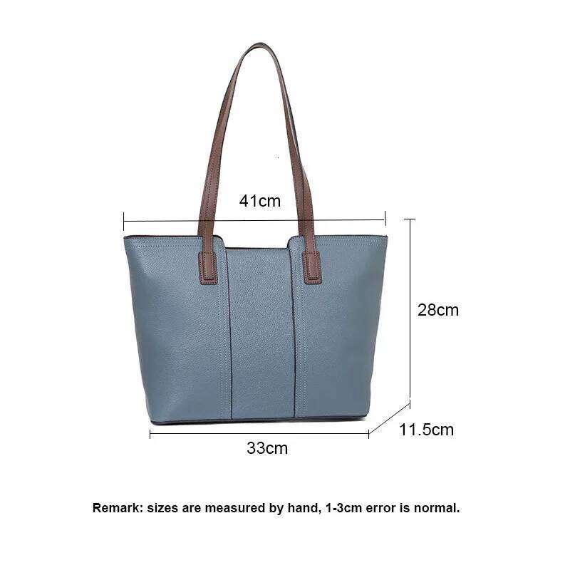 Lady Large Capacity Tote Women Fashion Versatile Single Shoulder Commuter Handbag Female Genuine Leather Underarm Bags 2025/06/06
