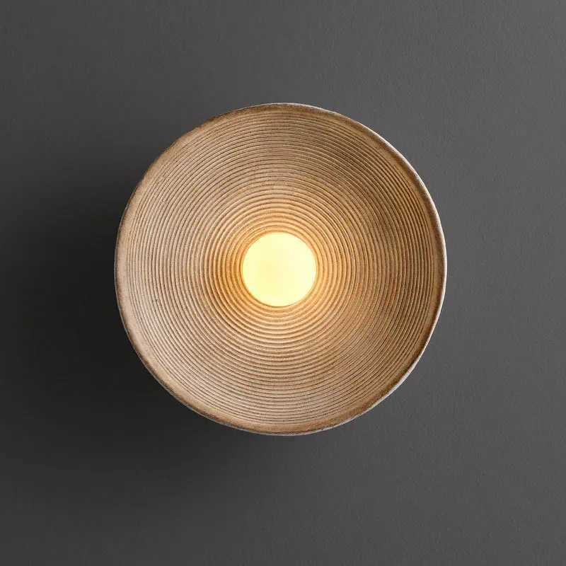 Modern Creative Led Resin Wall Light Fixture Living Room Bedroom Decoration Nordic Round Europe Luminaire Indoor Aisel Corridor Z250605