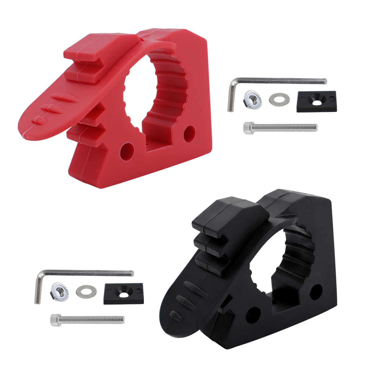 Car Clip Red Black Quick Fist Mounting Jig Car Mounting Buckle Rubber Fixing Adjustable Bracket