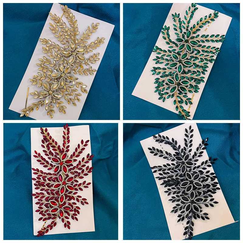 DZ012 Champagne Crystal Headband Tiara For Women Rhinestone Hairband Pageant Party Headdress Wedding Hair Accessories Jewelry Z250605