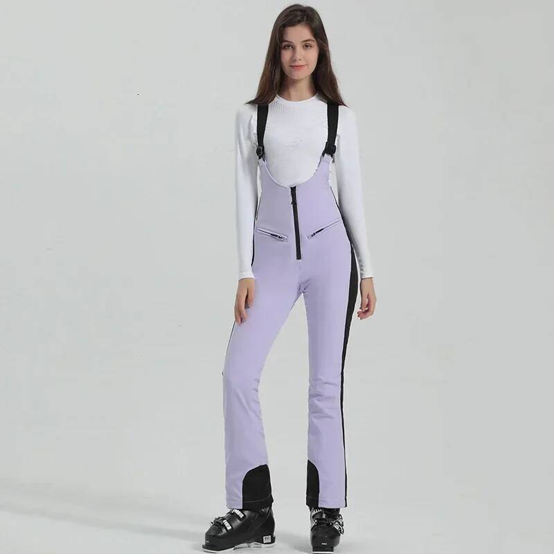 Ddmyoutdoor Winter Skiing Pants Woman High Elastic Snow Jumpsuits Mountain Windproof Trousers Outdoor Snowboard Sport Female Overalls Jogging Suit