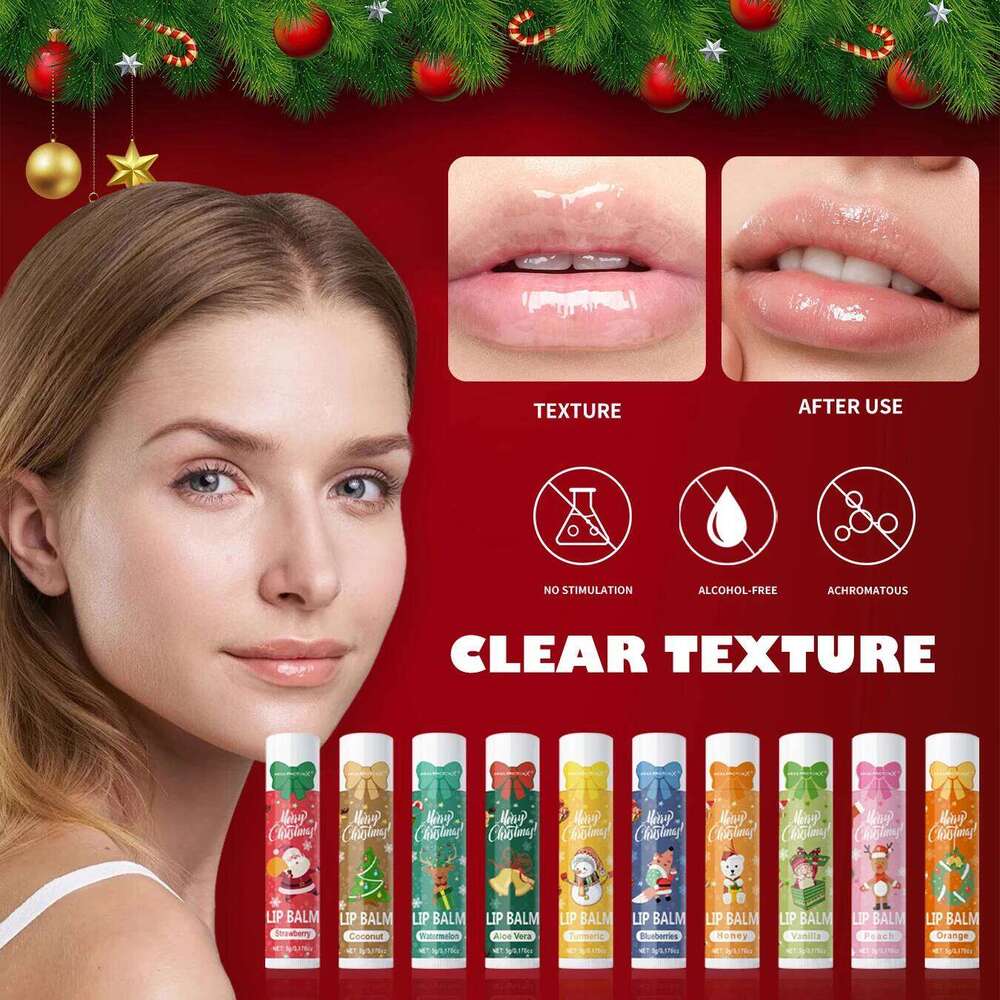 box, 30PCS/box lip balm set, durable moisturizer, Christmas women's gift, party gift free shipping