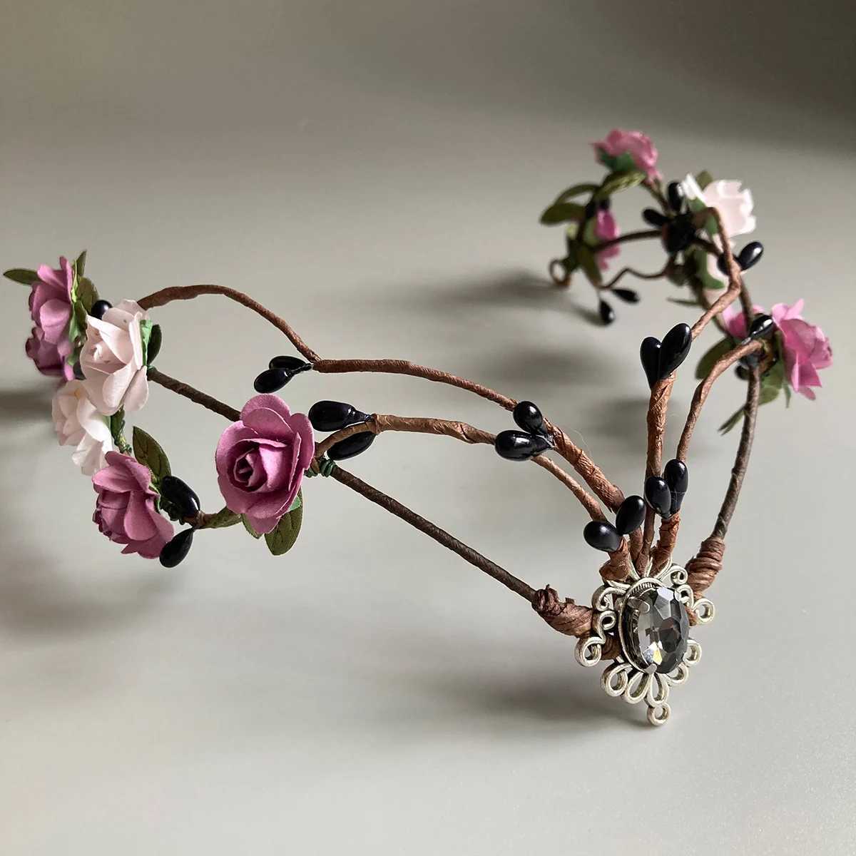 Elf Crown Minimalist Woodland Tiara Deer Antlers Elven Headpiece Festival Boho Wedding Bride Fairy Costume Circlet Renaissance Z250605