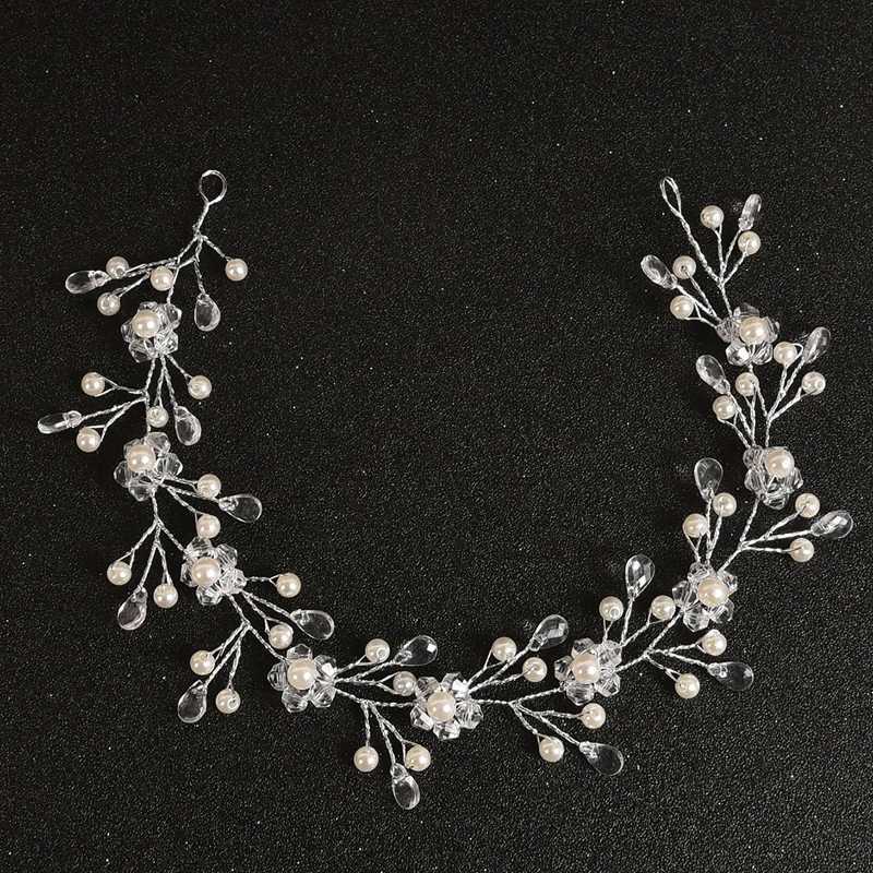 Pearl Rhinestone Headband Hair Accessories For Women Wedding Accessories Bride Headband Flower Headband Decoration For Hair Z250605