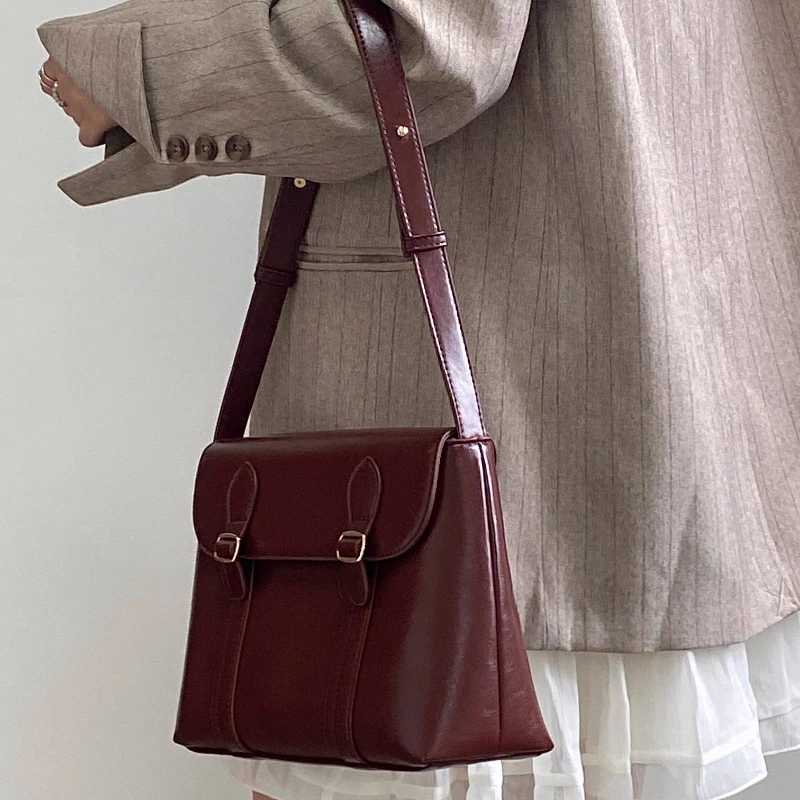 Vintage Solid Trendy Preppy Women Handbags Luxury All Match Punk Shoulder Crossbody Bag Y2k Streetwear Messenger Bags M250606