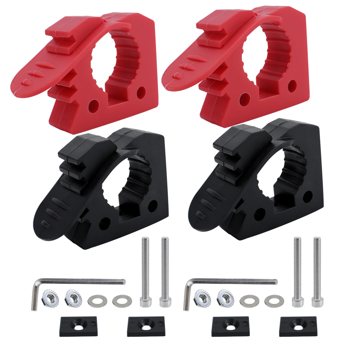 Car Clip Red Black Quick Fist Mounting Jig Car Mounting Buckle Rubber Fixing Adjustable Bracket