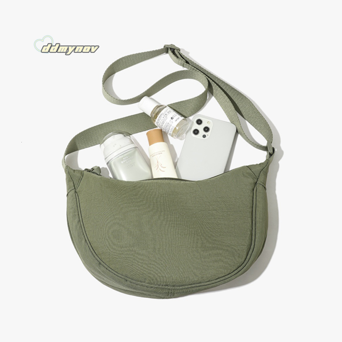 U Home Same Style 2023 Summer Crossbody for Women Trendy Dumpling Nylon Lightweight Small Versatile Single Shoulder Bag ddmynov