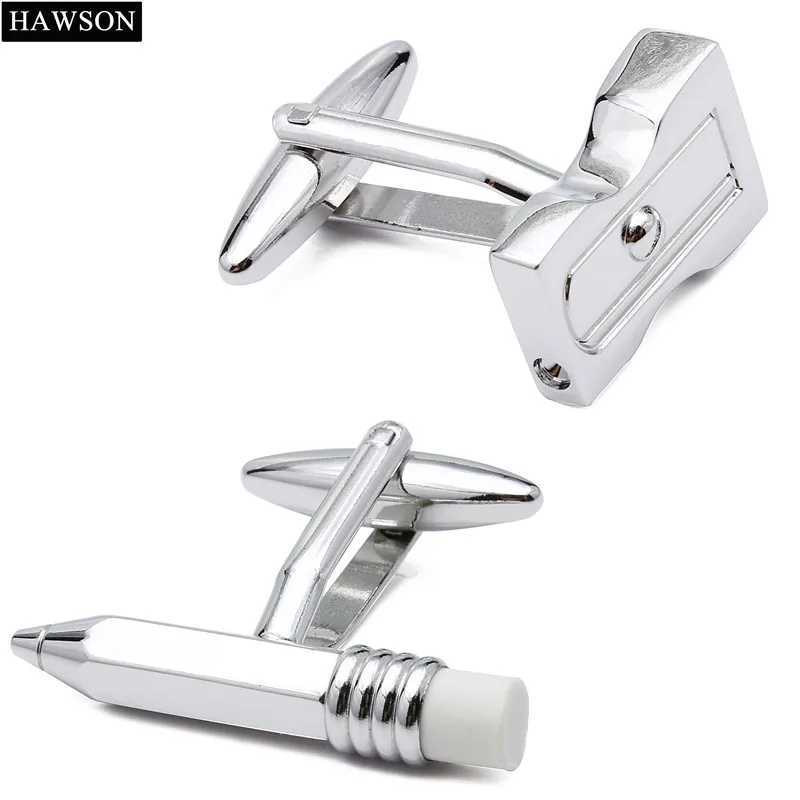 Brand New HAWSON Metal Pencil Sharpener Novelty Cufflinks W250606