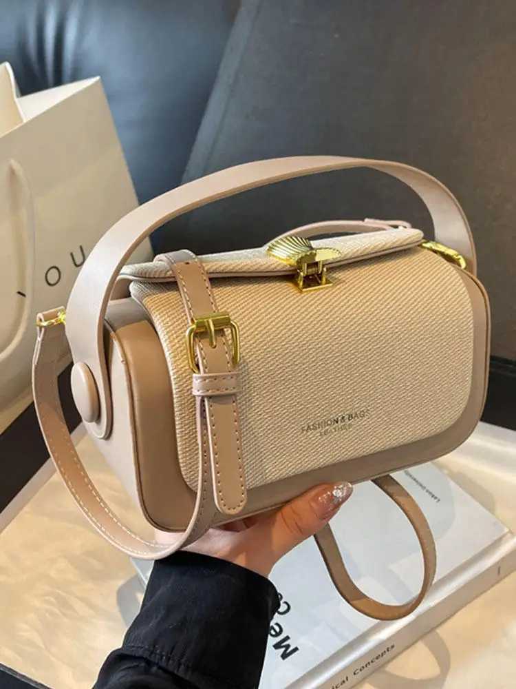 Korean Trendy Women Small Square Bag Simple Flap Design PU Leather Crossbody Bag Lady Casual Handbags M250606