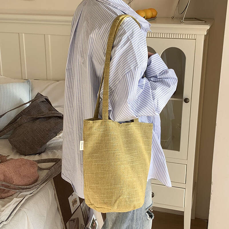 for Women New Single Shoulder Bucket Velvet Material Versatile Texture Casual Commuter Handbag Tote Large Capacity Crossbody Bag