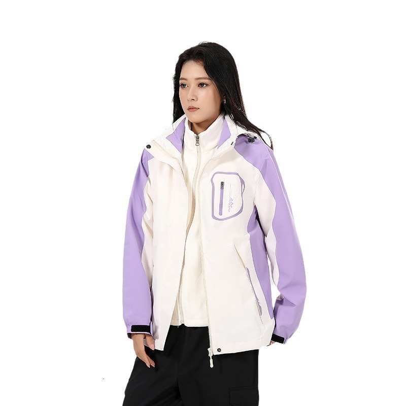 Ddmyoutdoor New Autumn And Winter Classic Mink Fur Assault Suit Men s In One Two Piece Set Couple Style Outdoor Three Proof Technology Jackets