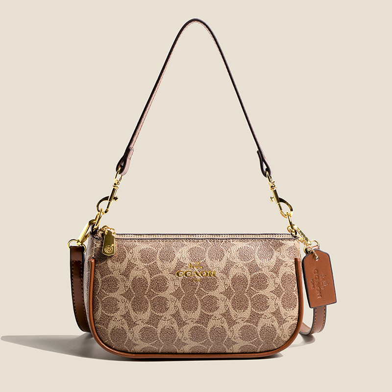 Designer bag free shipping 2025 new fashion light luxury high-end texture armpit bag single shoulder crossbody bag for women