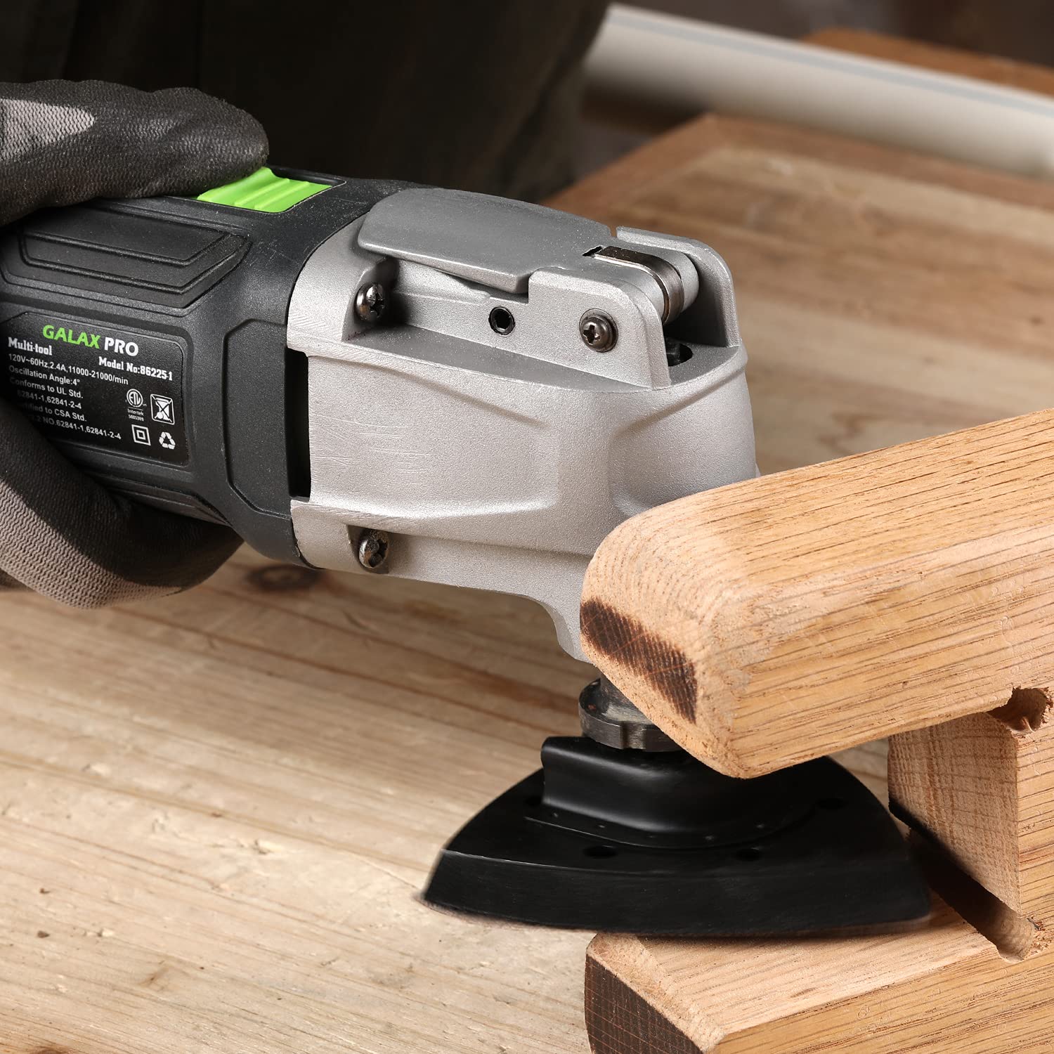 GALAX PRO Oscillating Tool, 260W 6 Variable Speed Oscillating Multi-Tool Kit with Quick-Lock Accessory Change, Oscillating Angle:3°, 40pcs Accessories