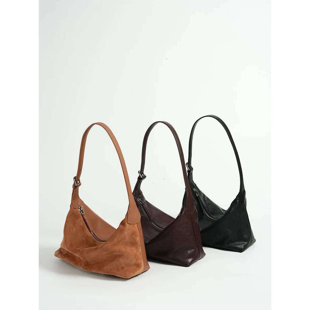 First layer vegetable tanned cowhide armpit classic crossbody hobo bag all-match casual genuine leather commuting shoulder dumpl