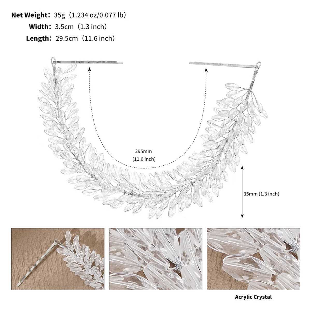 Bridal Wedding Crystal Beaded Heavy Duty Hair Bands Luxury Headbands For Women Holiday Headwear Elegant Hair Accessories Z250605