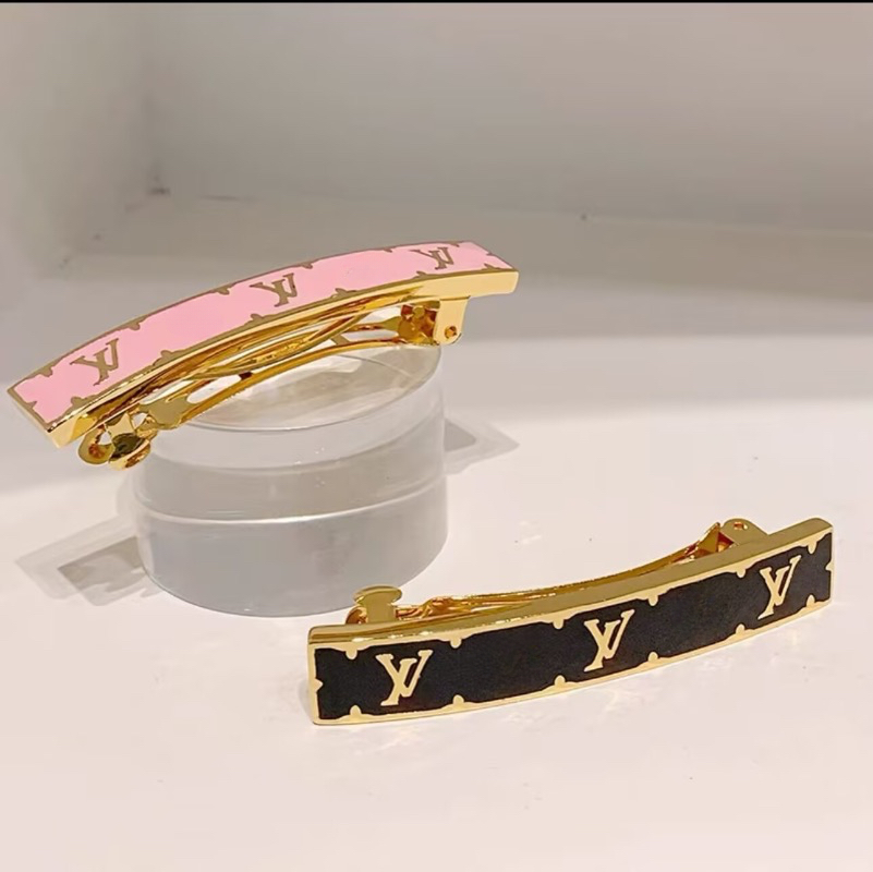 New Style Letter Pink College Style Spring Clip High Quality Bangs Side Clip Luxury Diamond Hair Accessory Gift