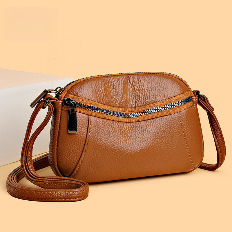 Top Brand High Quality New Style Top Layer Cowhide Women's Bag High-end New Crossbody Bag Versatile Fashion Simple Shoulder Bag Bags New Free Del