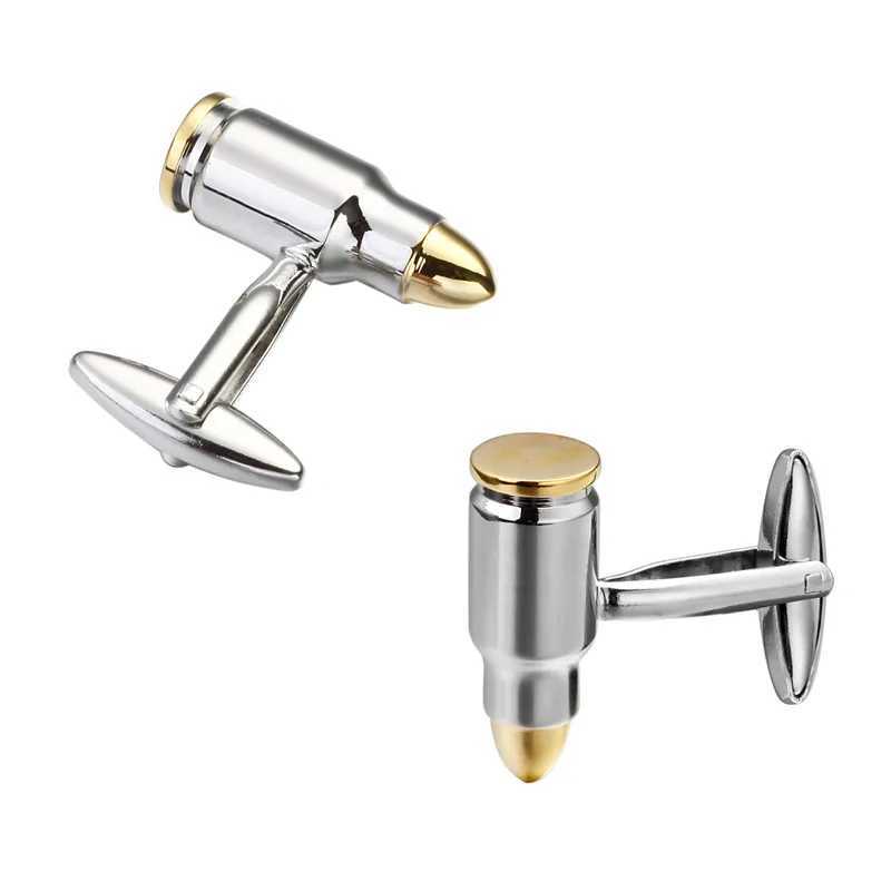 Mens French shirt cufflinks copper material bullet model cufflinks fashionable wedding clothing accessories wholesale W250606