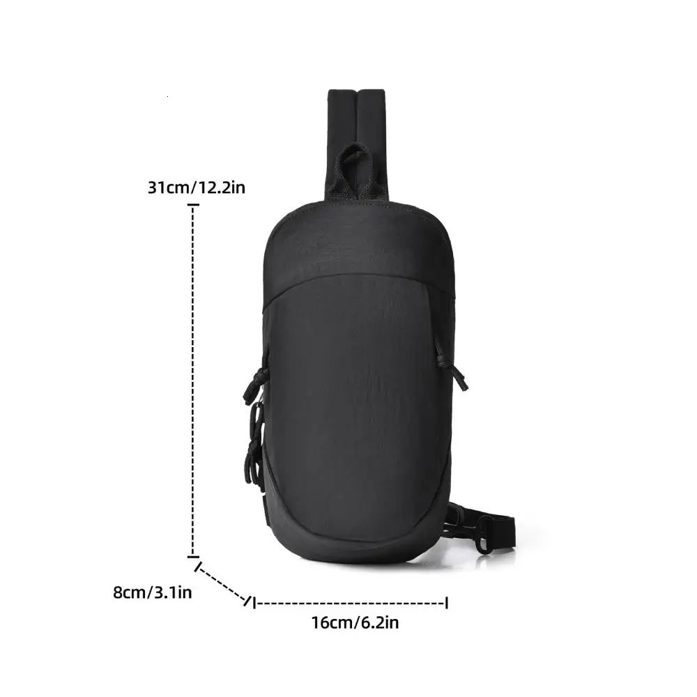 Men And Women Waist Packs Lightweight Stylish Crossbody Bag Daily Commute Chest Travel Casual Messenger Bag 250605