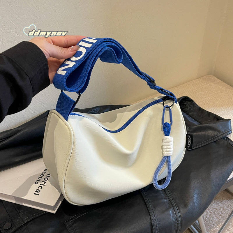Waterproof Oxford Cloth Large Capacity Dumpling for Women, Niche New Versatile Sports Casual Crossbody with Lettering Shoulder Bag