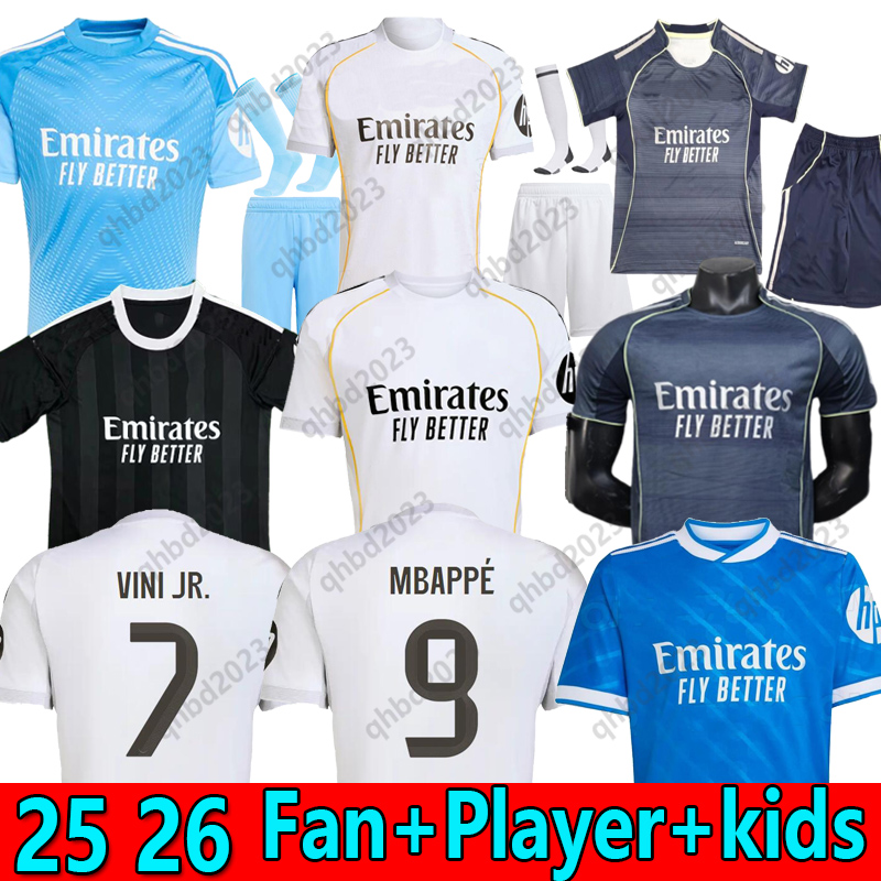 S-4XL 25 26 Bellingham VINI JR soccer jerseys CARVAJAL football shirt TCHOUAMENI CAMAVINGA ARNOLD RODRYGO Mbappe COURTOIS Arda Guler 2025 2024 camiseta kids kit TOPS