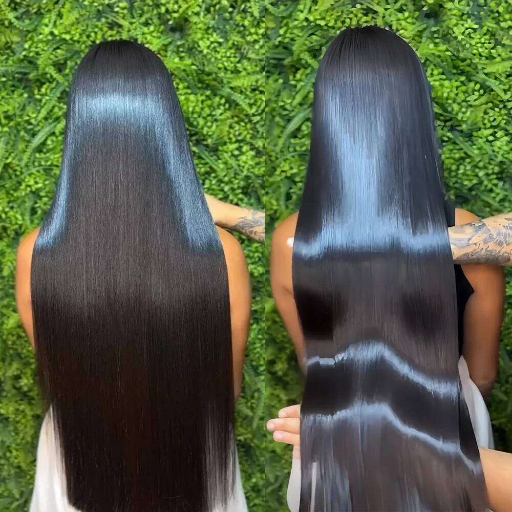 16A Veamese Double Drawn Bone Straight 13x4 Frontal 100% Raw Human Hair Bundles with 2x6/5x5 HD Lace Closure