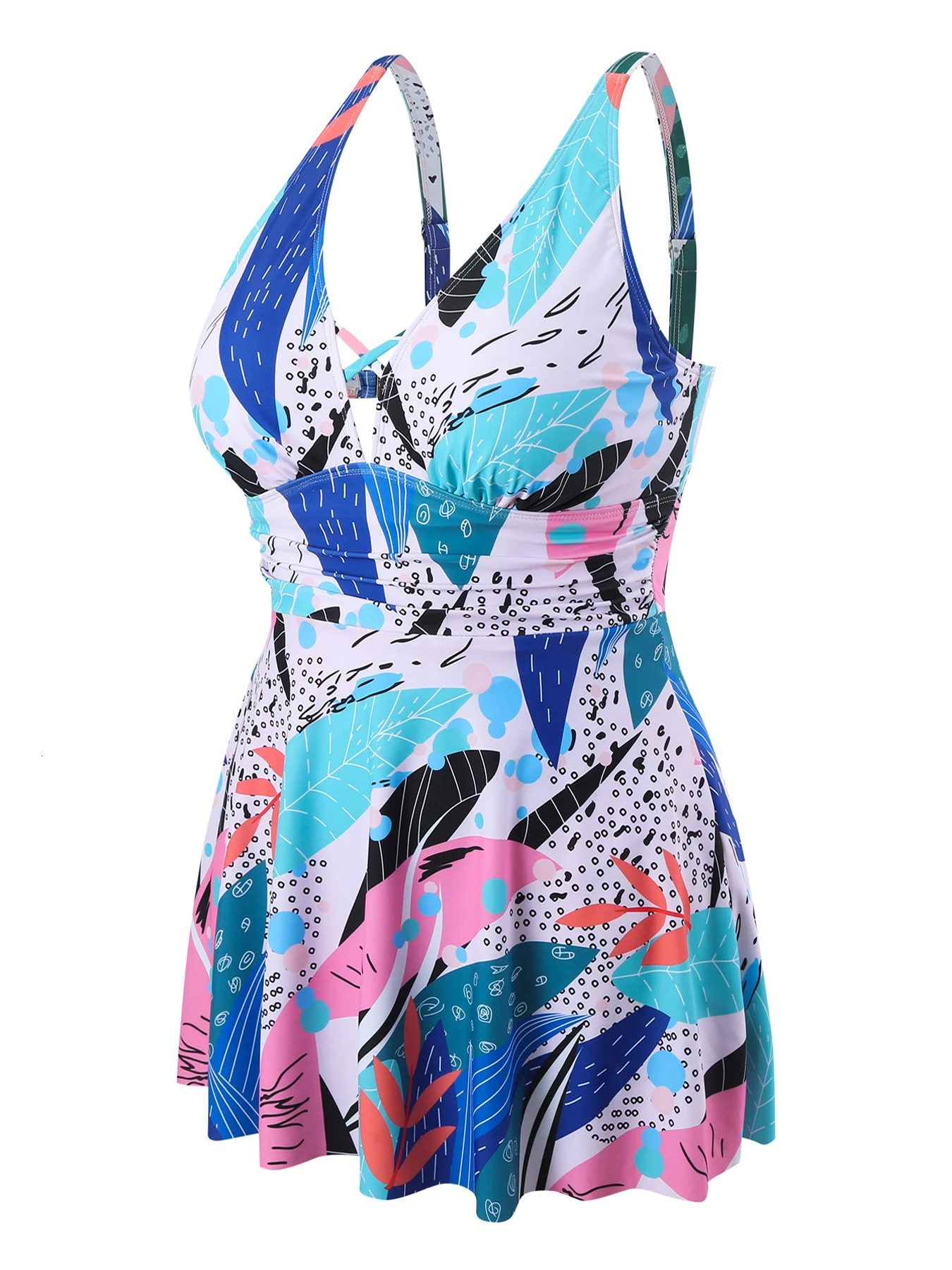 2024 Women Plus Size Swimsuit Solid Push Up Swimwear Larges Big Plussize Swimming Suits Bathing Beachwear 250603